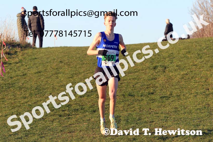 Mens under-20s, 2022 North Eastern Cross Country Champs., Temple Park, South Shields.  Photo: David T. Hewitson/Sports for All Pics